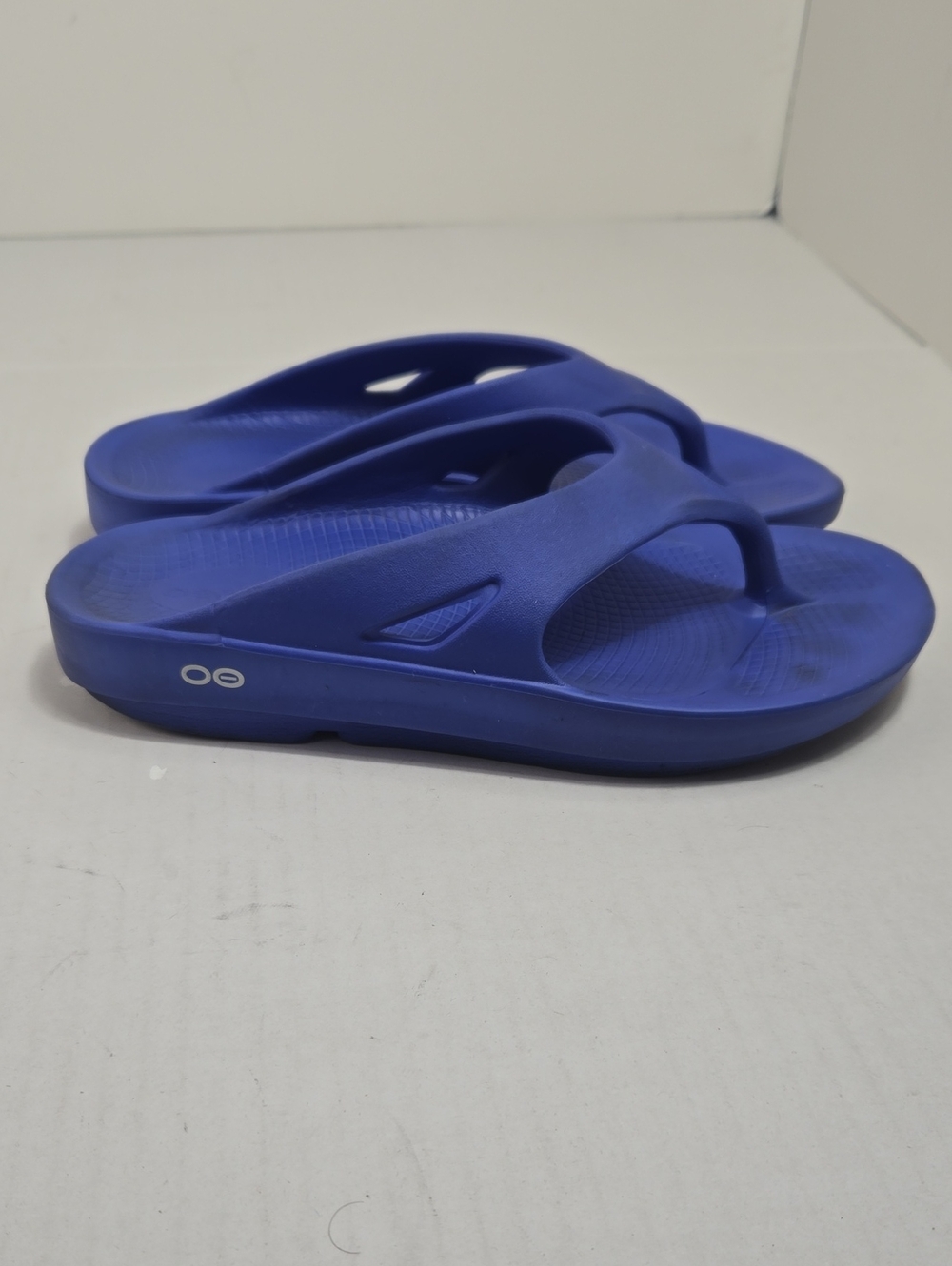 Oofos Unisex Ooriginal Sandals Navy Blue Recovery Sandals Slip  Men's Sz 8 W =10